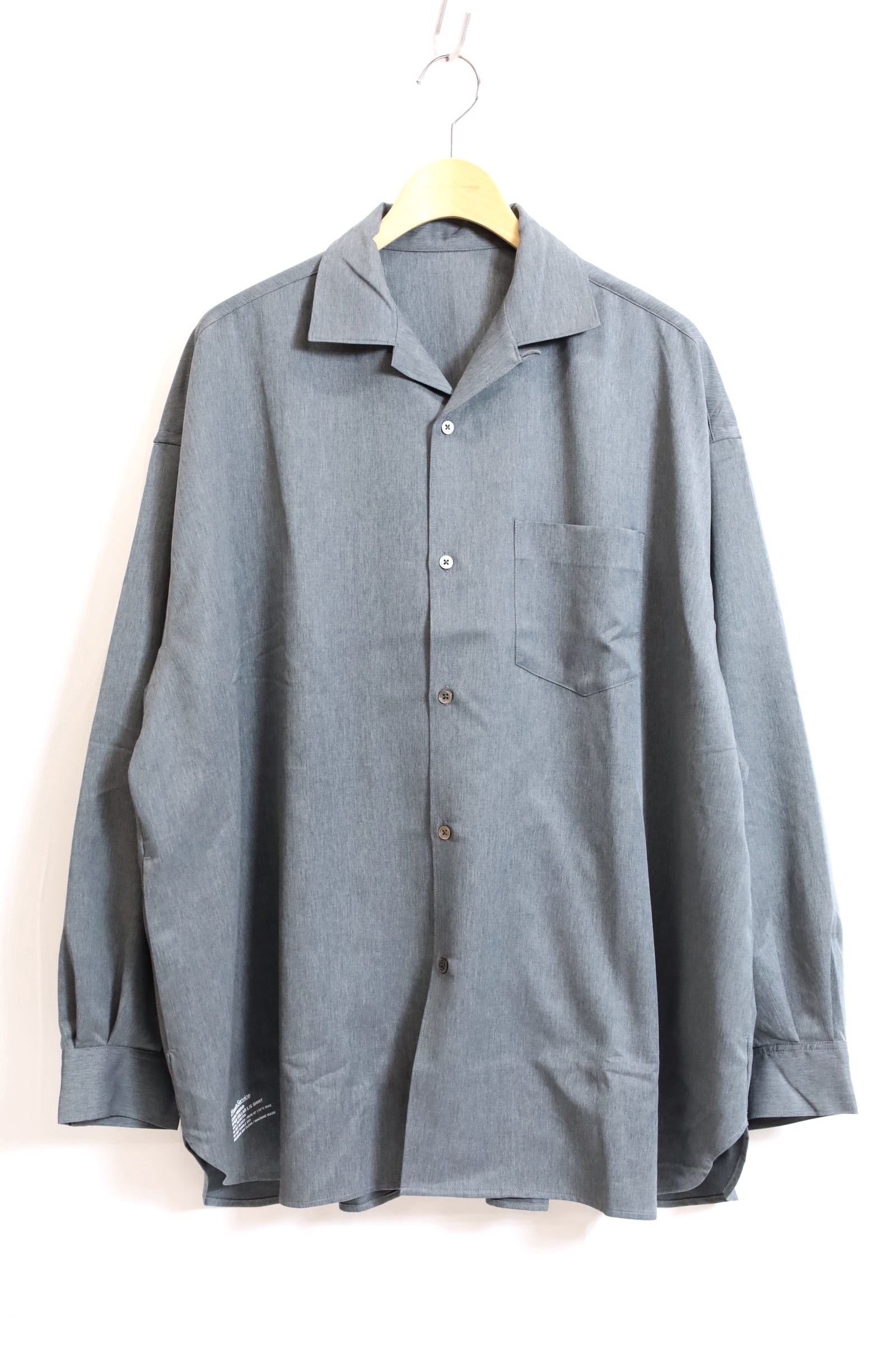 Fresh Service / COOLFIBER OPEN COLLAR L/S SHIRT - H.Gray – redtriangle