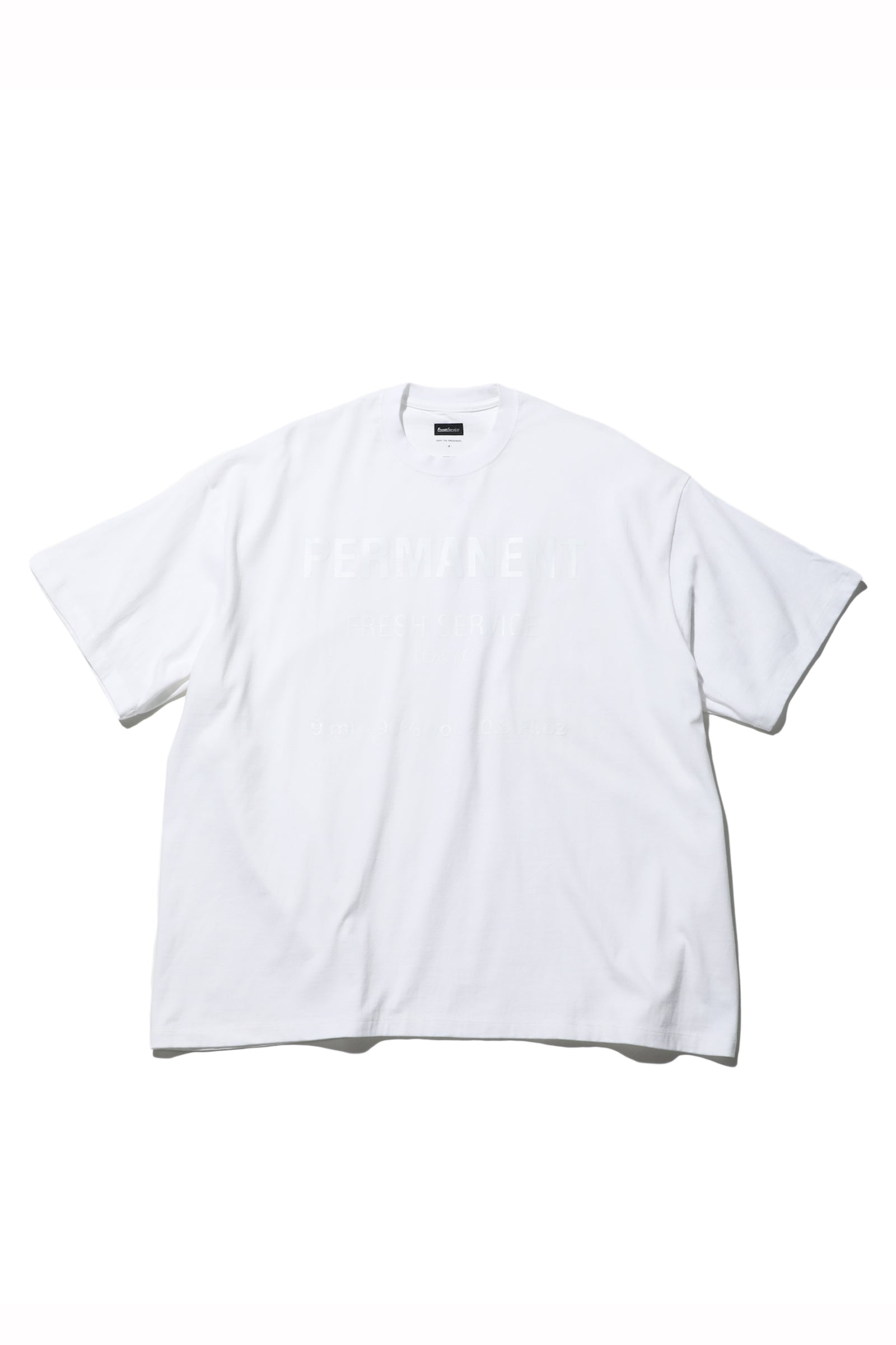 フレッシュサービス FS PRINTED TEE “PERMANENT”-