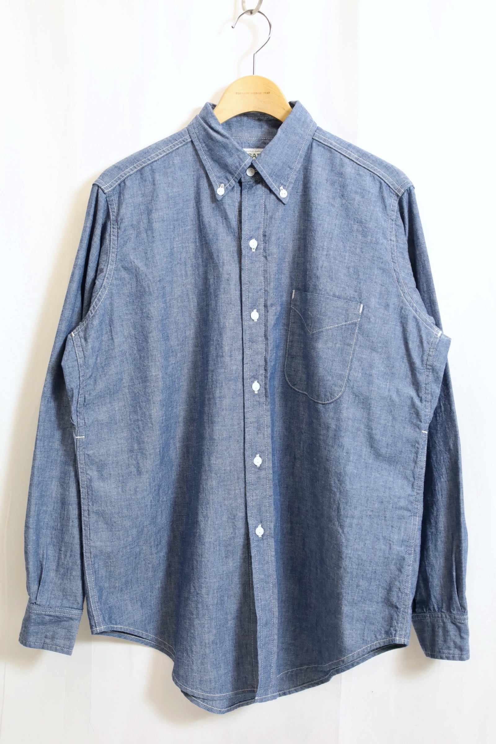 SASSAFRAS ササフラス GREEN THUMB SHELL SHIRT SASSAFRAS『GREEN THUMB SHIRT(A/C OXFORD)』(WHITE) – Reggieshop