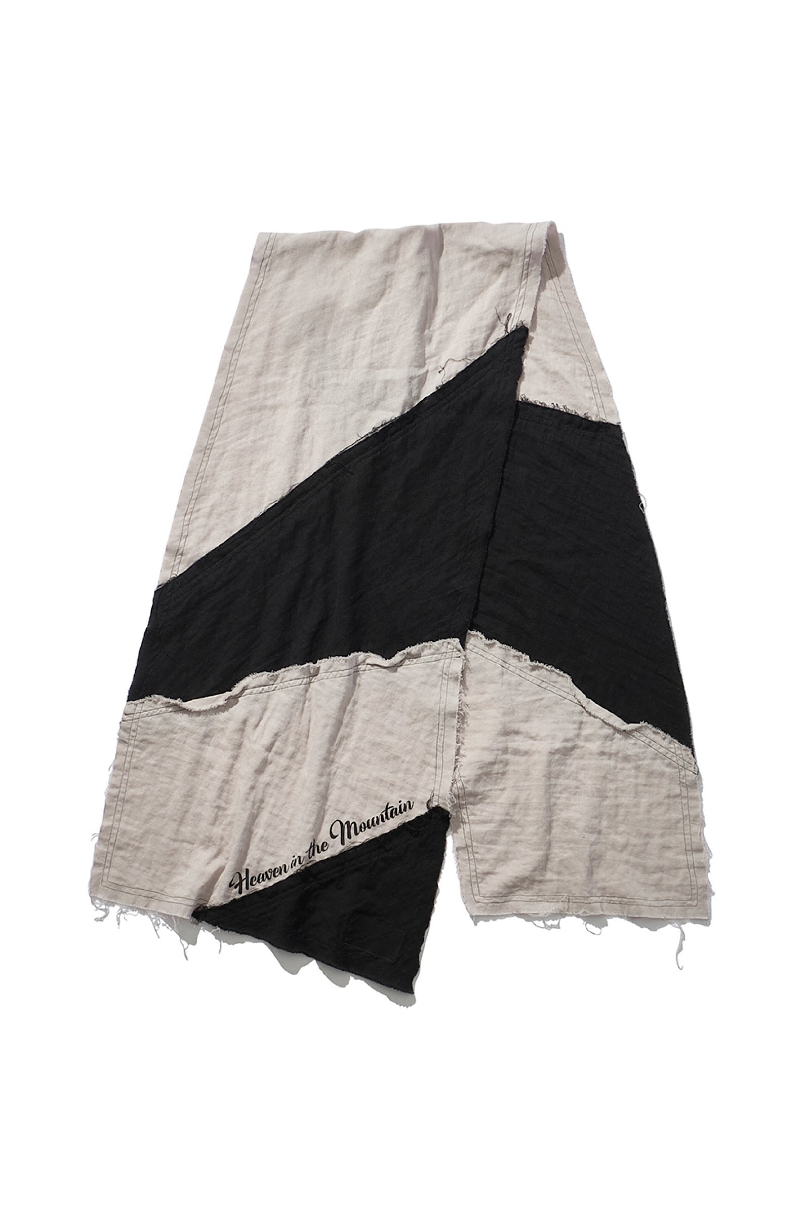 Mountain Research / Gauze Stole (long) - Black*L.Gray – redtriangle