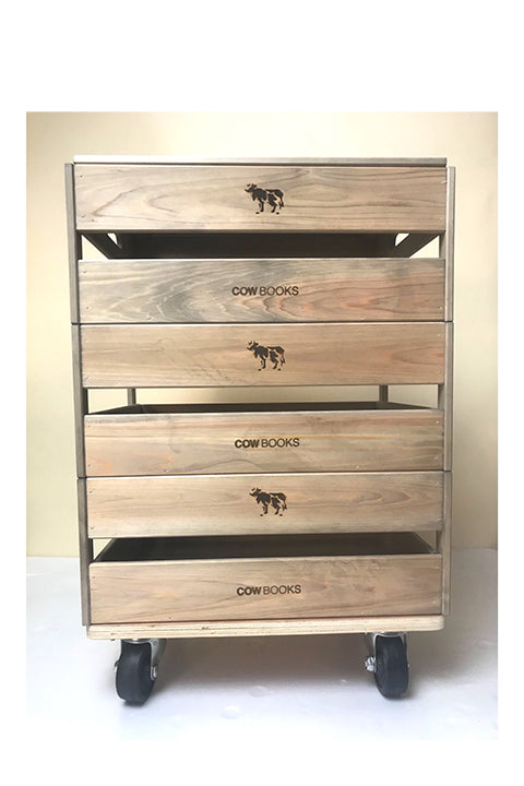 COW BOOKS ウッドボックス セット キャスター付き COW BOOKS / Wood Box (Three Small Set) – redtriangle