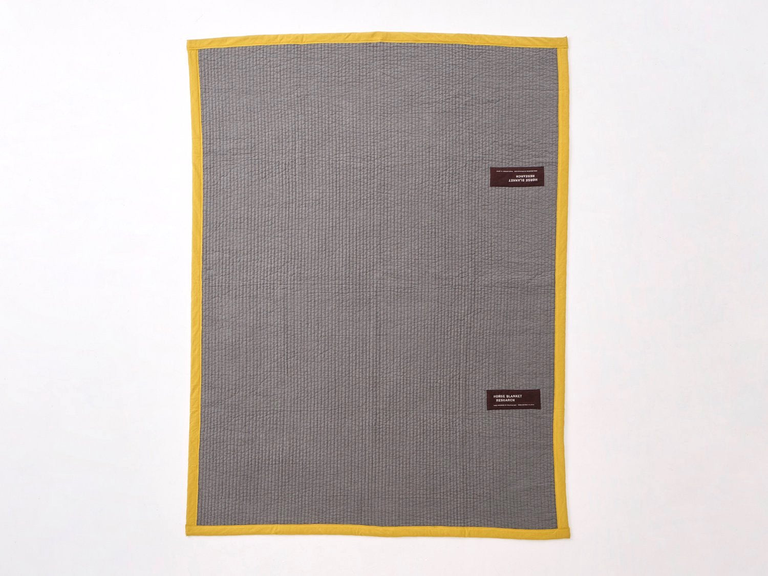 Horse Blanket Research / Padded Blanket-Charcoal/ Mustard – redtriangle