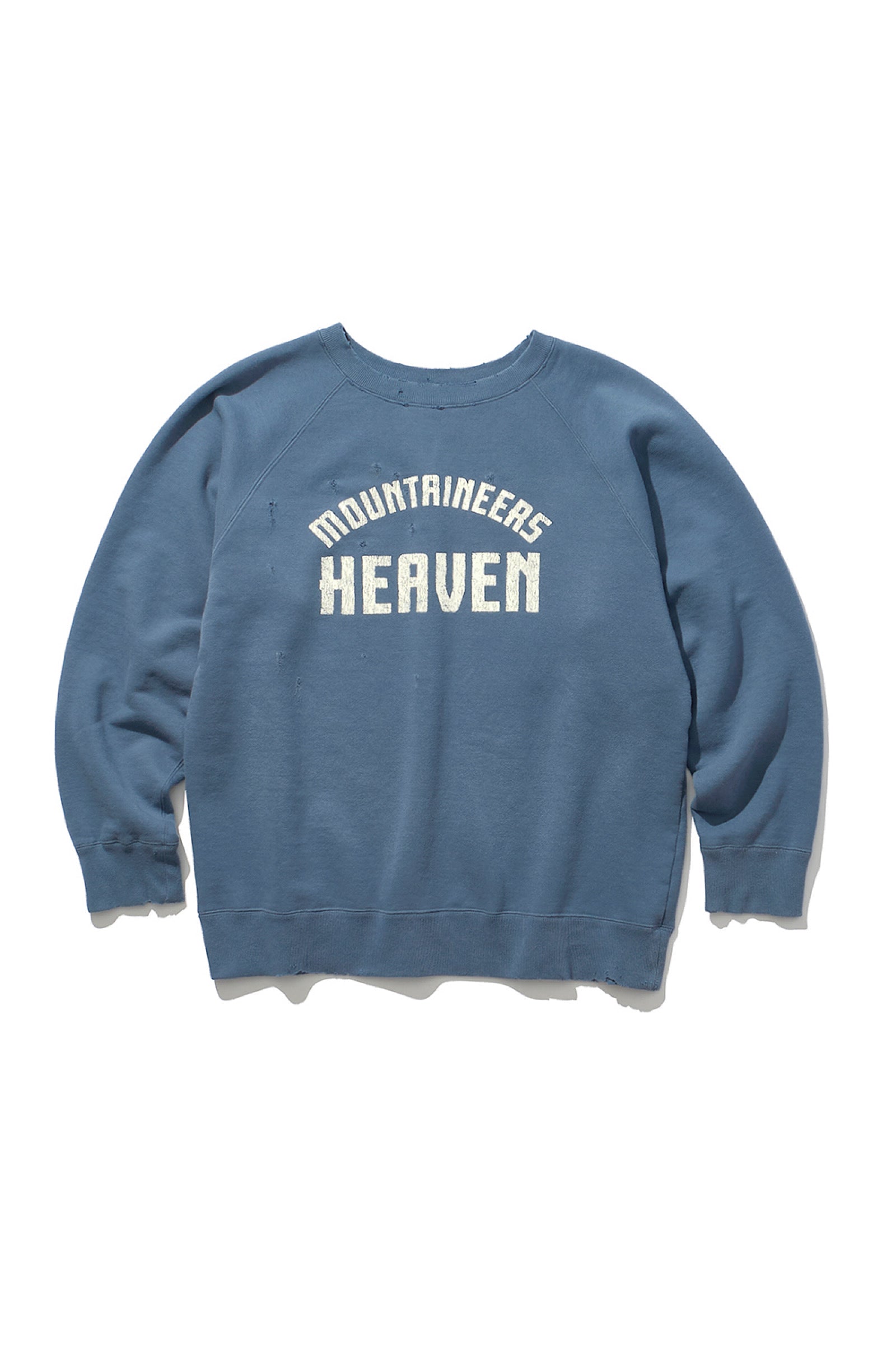 Mountain Research / Damaged Sweat Crew - G,Blue – redtriangle