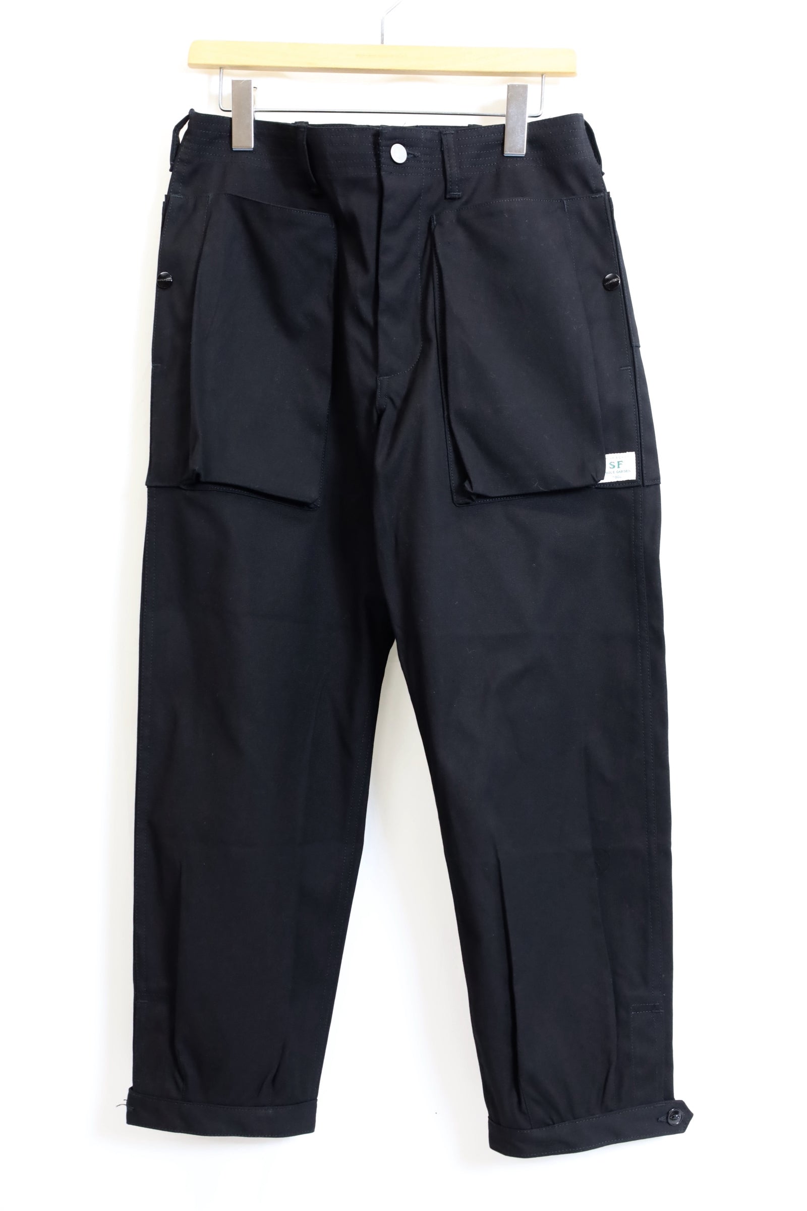 SASSAFRAS / Digs Crew Pants 4/5 - Black – redtriangle