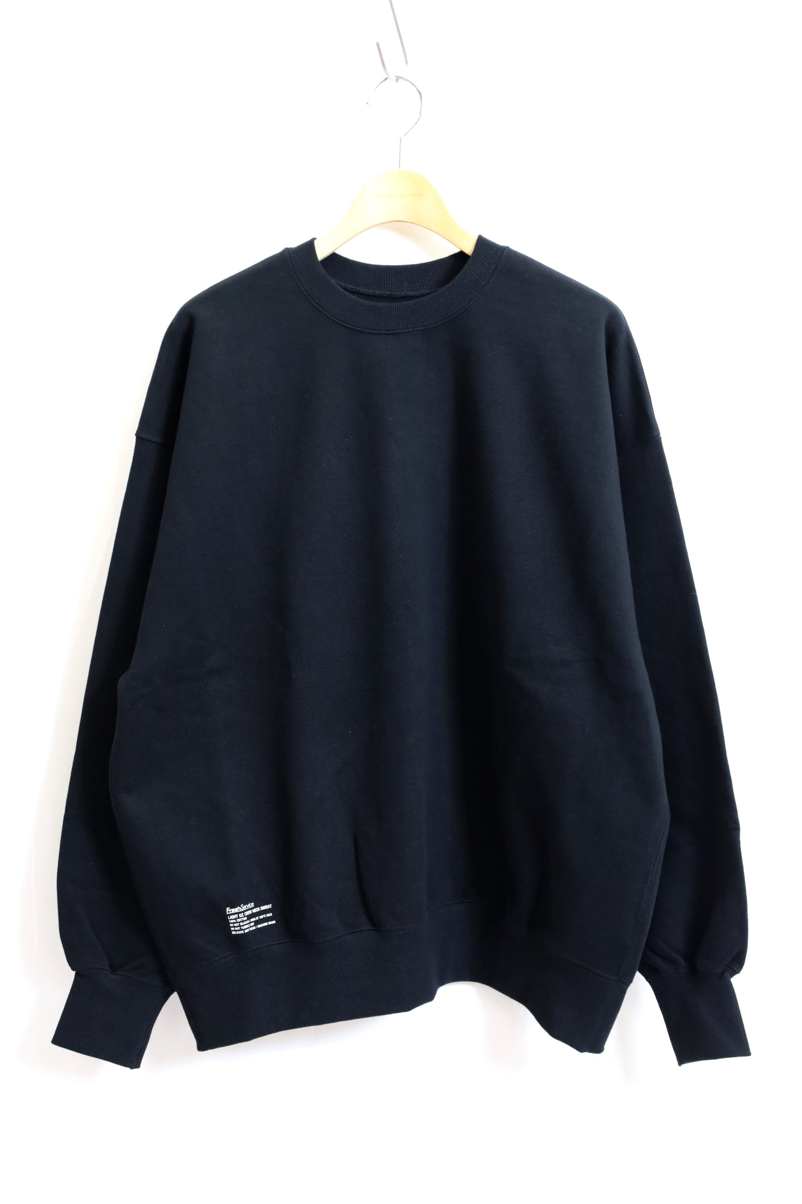 Fresh Service / LIGHT OZ CREW NECK SWEAT - Black – redtriangle