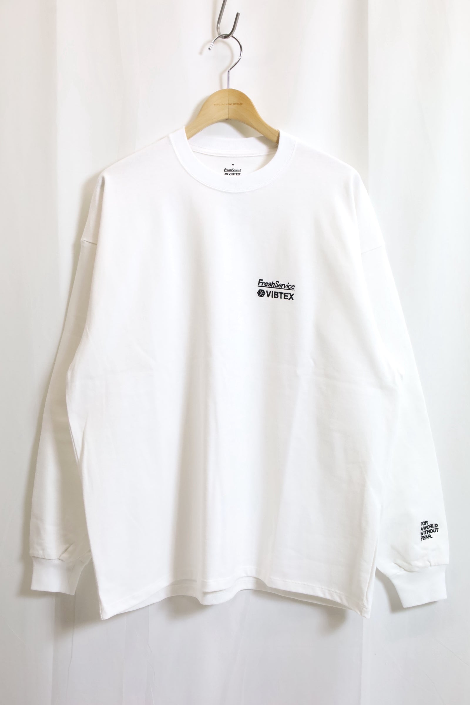 Fresh Service / VIBTEX for FreshService L/S CREW NECK TEE - White –  redtriangle