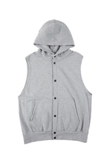 MODMNT / HOODED VEST - H.GRY