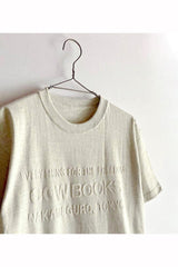 COW BOOKS / Book Vendor T-shirt-Natural×White