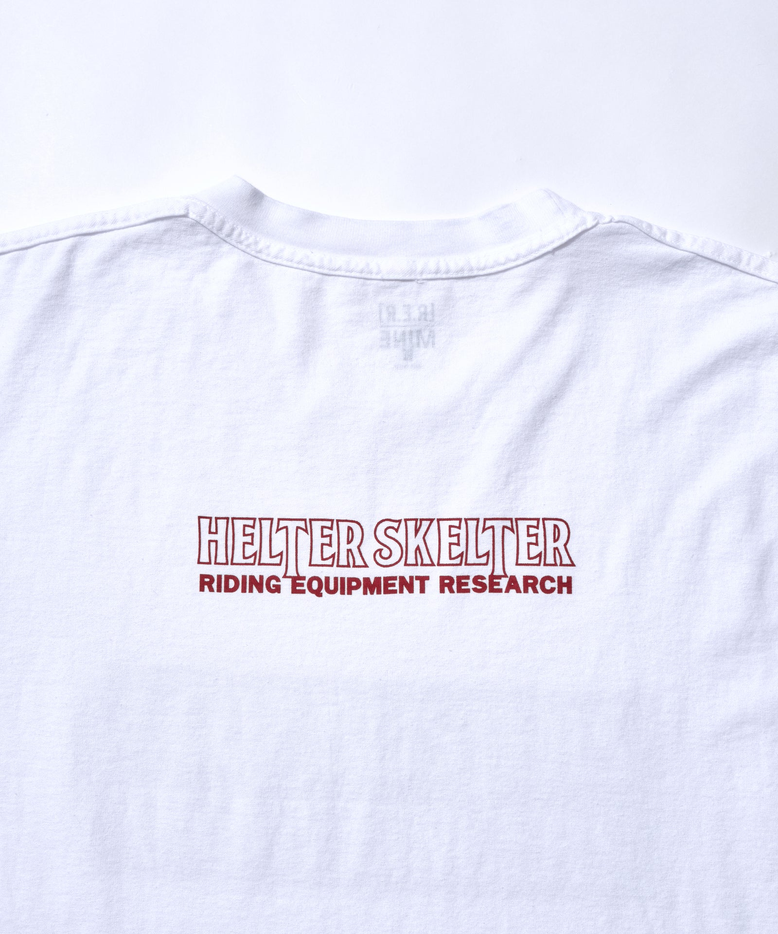 Riding Equipment Research / Reverse Logo Tee (MINE) - White*Red