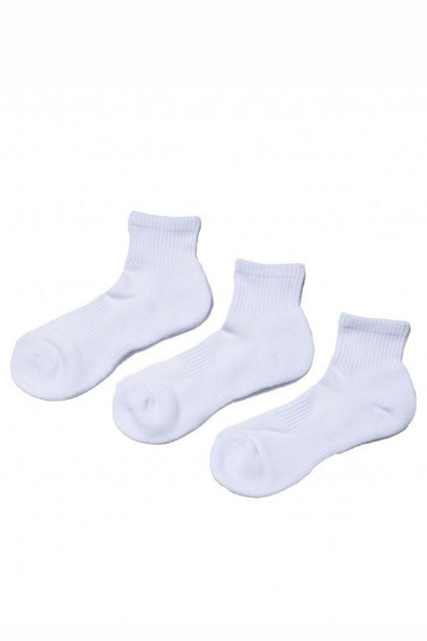 Fresh Service / Original 3-Pack Short Socks - White