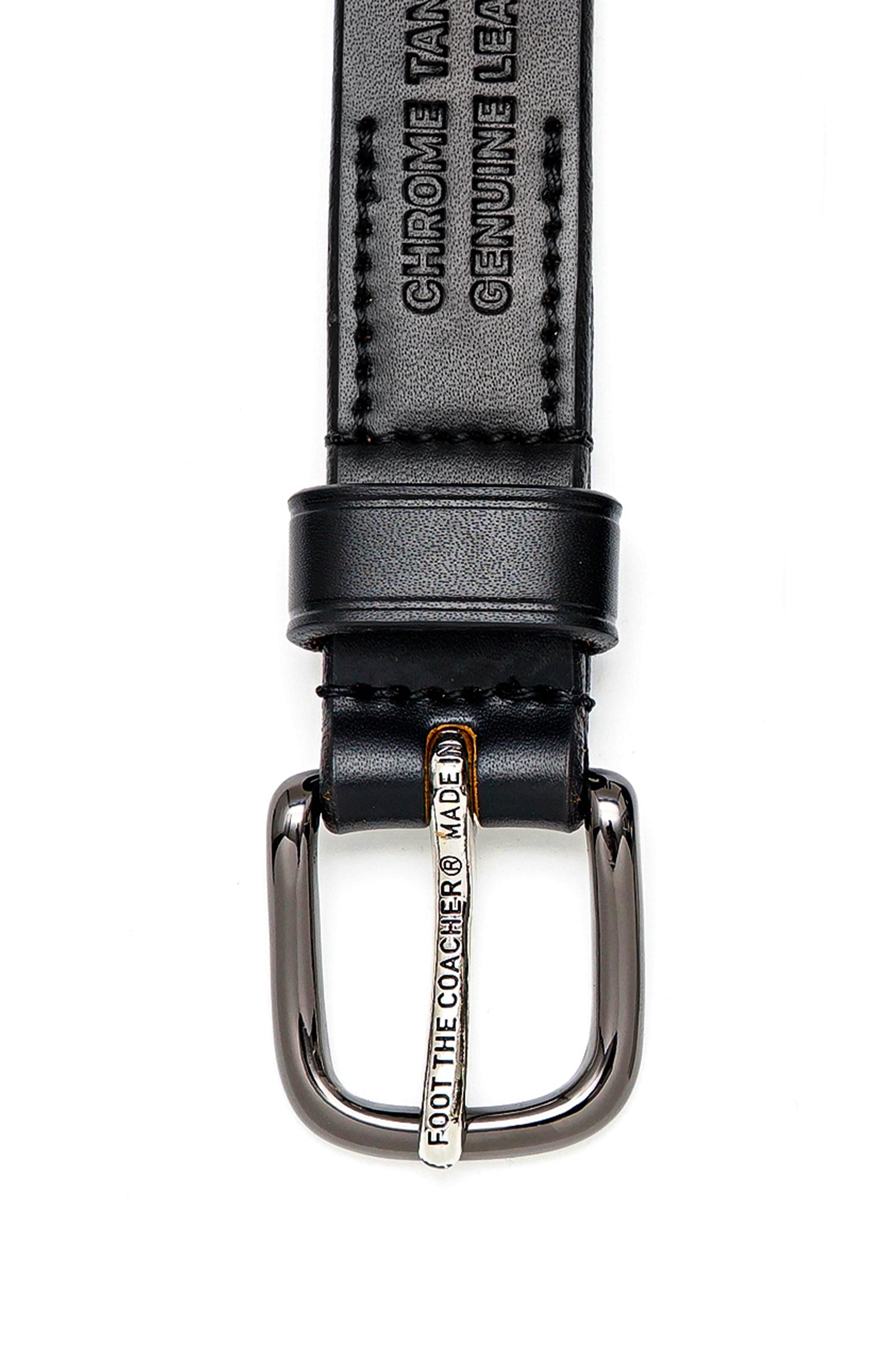 Foot the Coacher 本革ベルト シルバーバックル 黒 80cm ベスト アメカジ