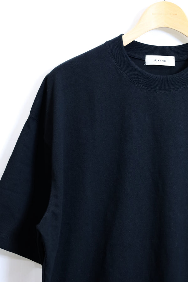 alvana / 空紡 S/S Tee Shirts-Black
