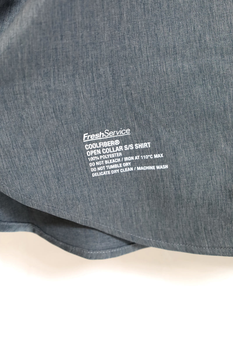 Fresh Service / COOLFIBER OPEN COLLAR S/S SHIRT - H.Gray