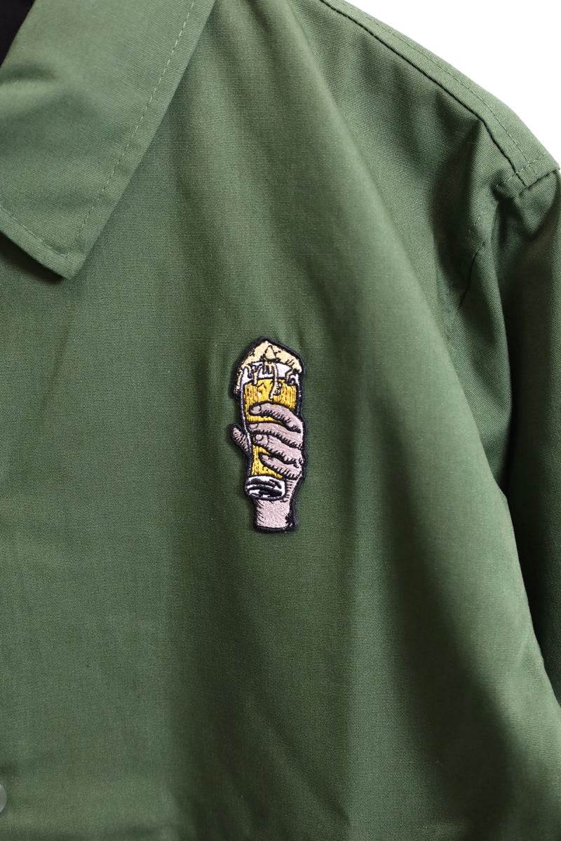 White Mountaineering / "BEER" Coach Jacket-Khaki