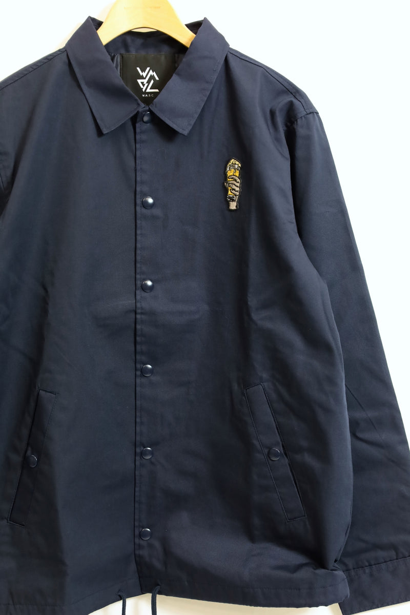 White Mountaineering / "BEER" Coach Jacket-Navy