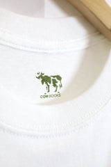 COW BOOKS / Book Vendor T-shirts-White×Green