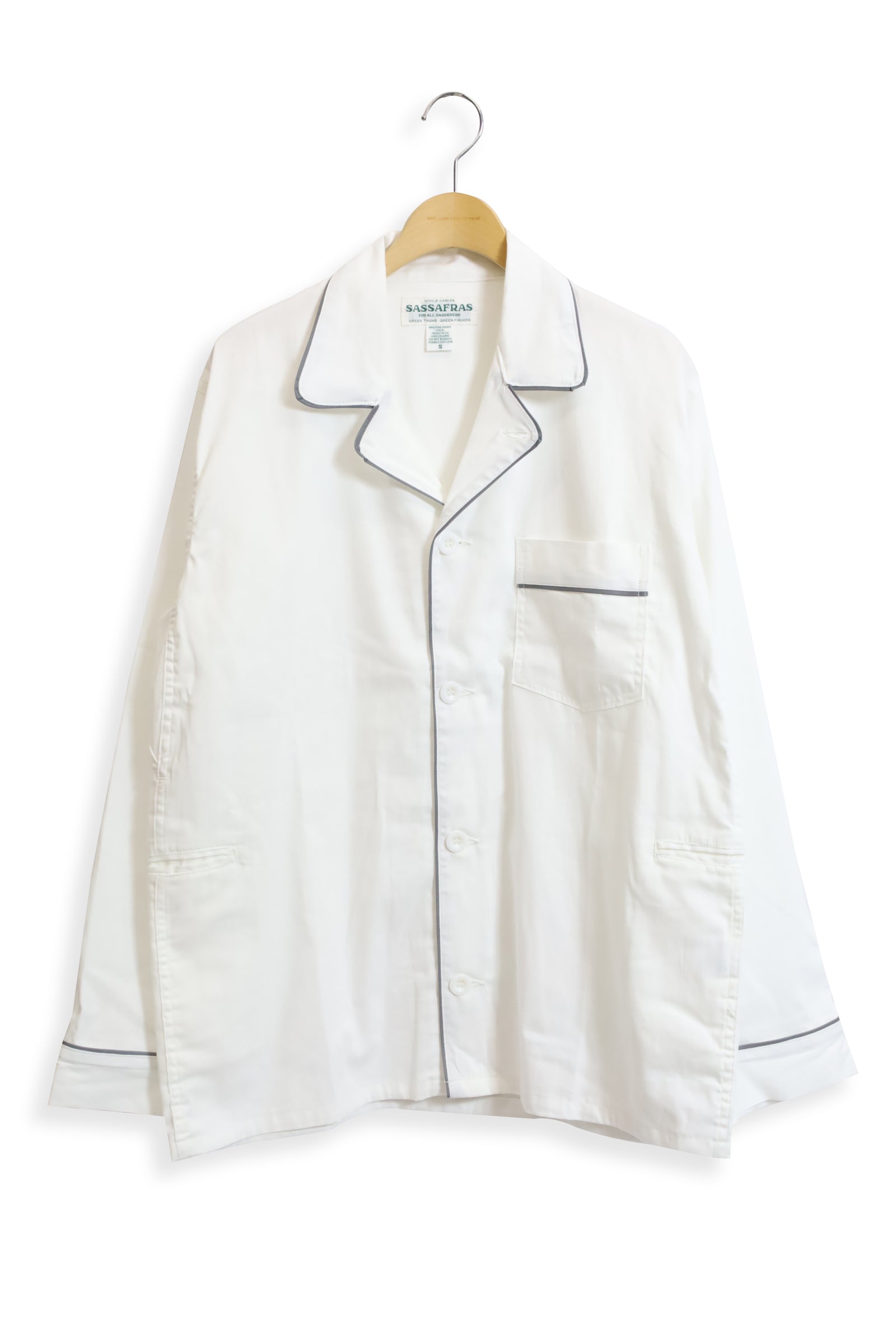 SASSAFRAS / Gardening At Night Half (5.5oz Denim)-White – redtriangle