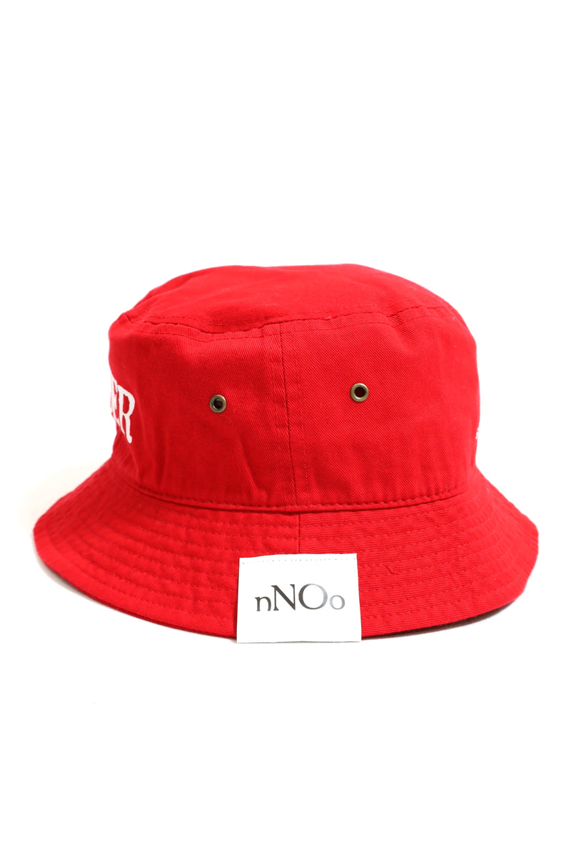 nNOo / WONDER Bucket Hat Red Why Flocky Print
