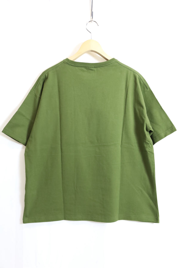 COW BOOKS / Book Vendor Pocket T-shirts-Green