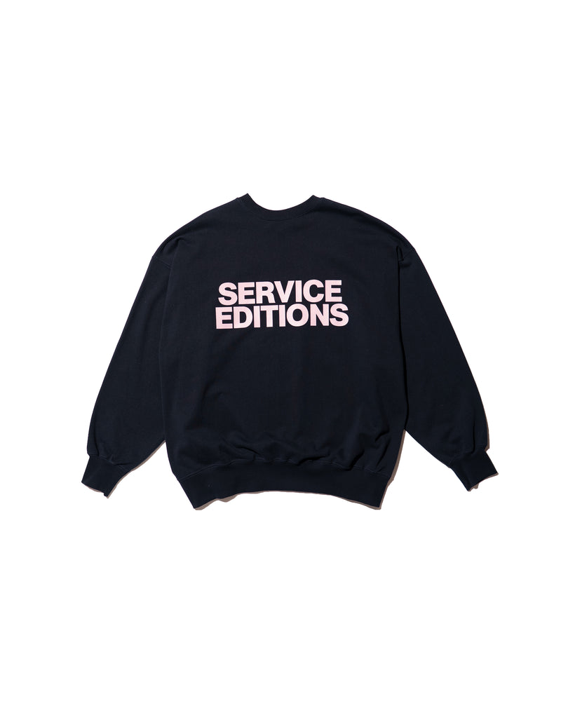 Fresh Service / FRIEND EDITIONS LIGHT OZ CREW NECK SWEAT - NAVY