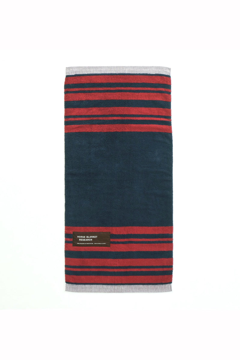 Horse Blanket Research / Cotton Pile Blanket Small-Navy / Burgundy