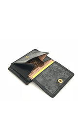 RE.ACT/Briddle Leather Money Clip Wallet-Black