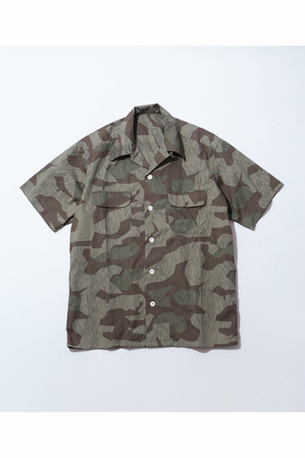 Mountain Research / Open Collar Shirt S/S-Camo