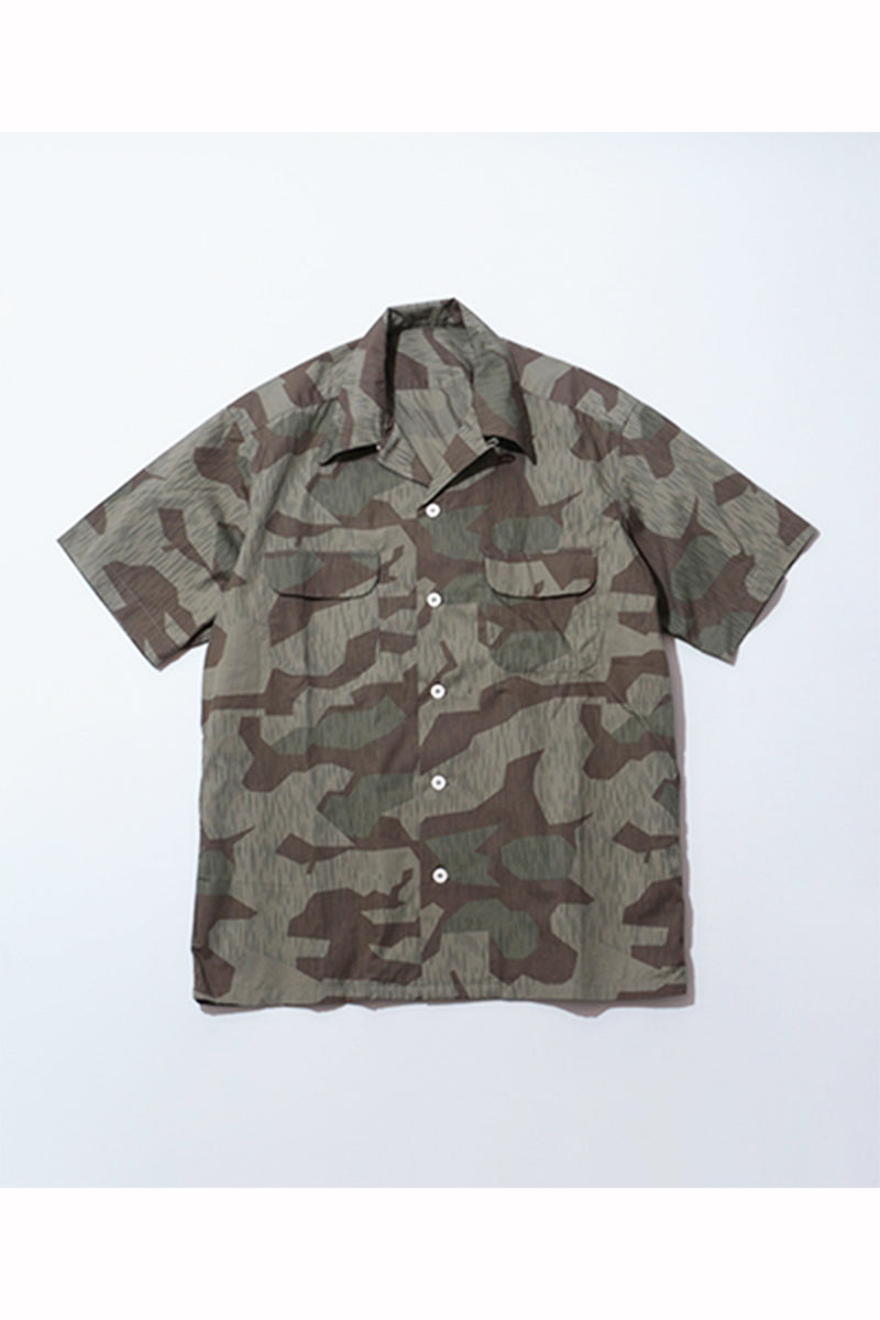 Mountain Research / Open Collar Shirt S/S-Camo