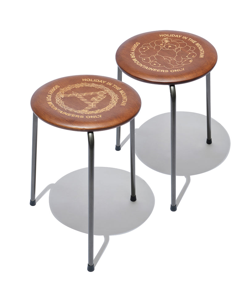 Mountain Research / Round Stool - HITM157（"A"Wreath）