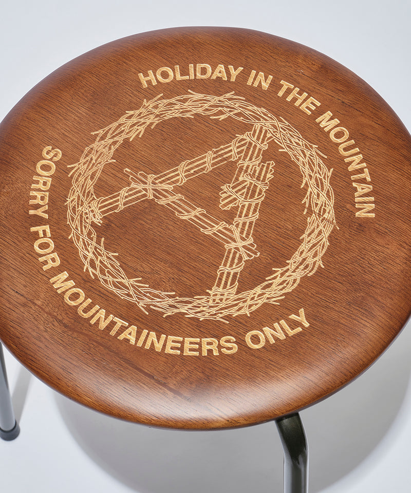 Mountain Research / Round Stool - HITM157（"A"Wreath）