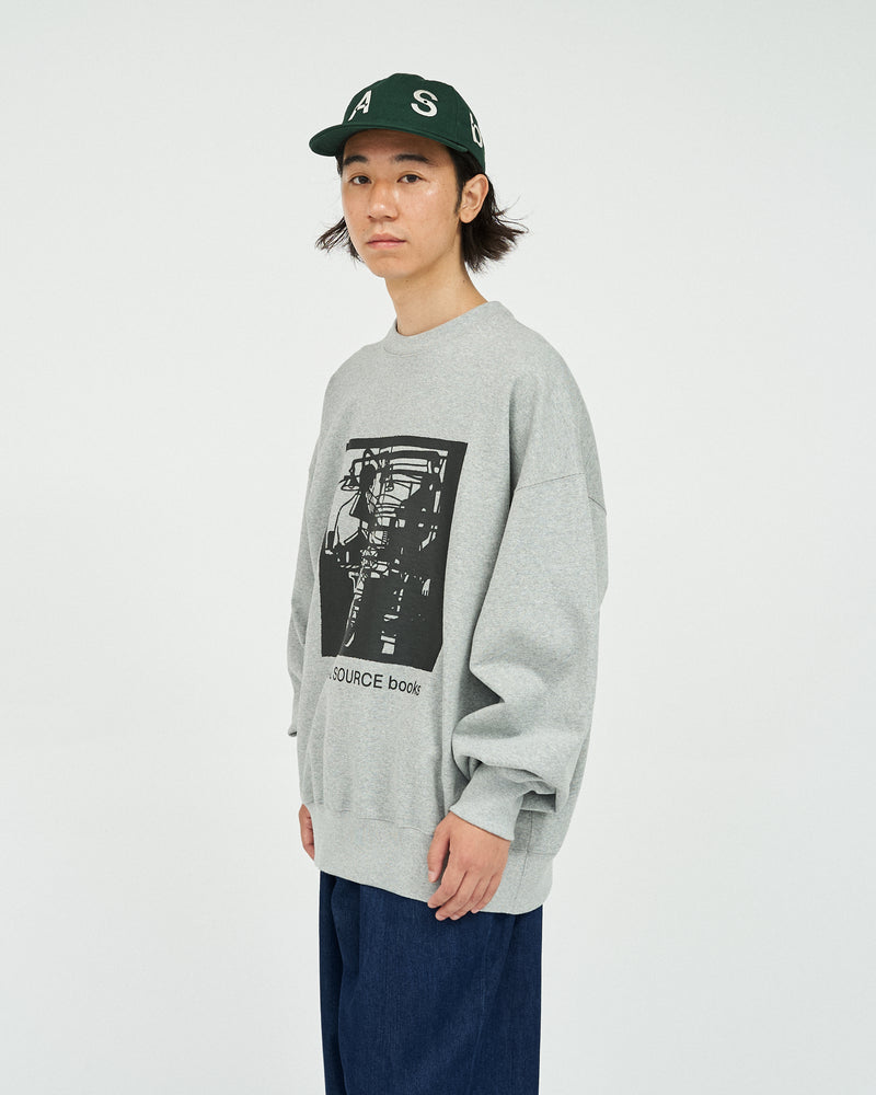 Fresh Service / AS×FS LIGHT OZ CREW NECK "LITHOGRAPH" - H.GRAY