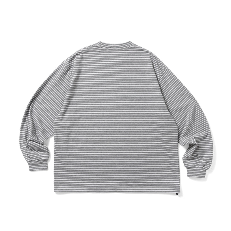 ES.1 / Border LS T -Shirt- Gray Border – redtriangle