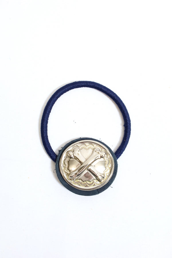 END / THE CROSSBONE HAIR BAND CONCHO-Navy