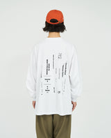 Fresh Service / AS×FS CORPORATE L/S TEE “BOOK STACK” - WHITE