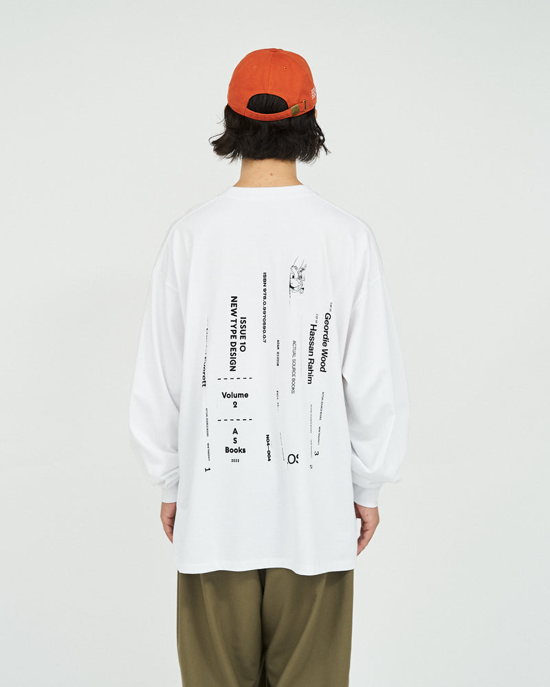 Fresh Service / AS×FS CORPORATE L/S TEE “BOOK STACK” - WHITE
