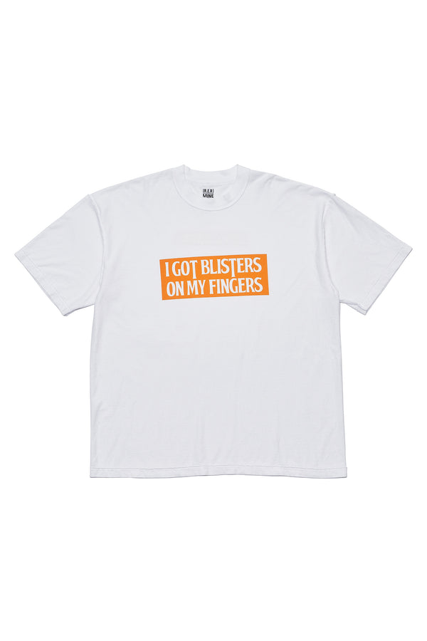Riding Equipment Research / Logo Tee (MINE) - RER190/White*A.ORANGE