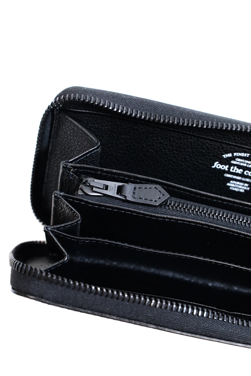 foot the coacher / Long Zip Wallet-Black Embossed – redtriangle