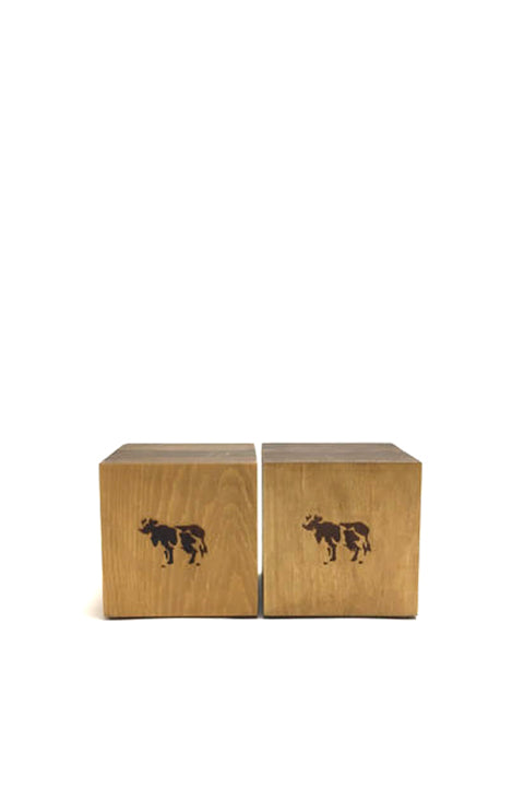 COW BOOKS/Bookends Small