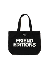 Fresh Service / FRIEND EDITIONS CANVAS ZIP TOTE BAG - BLACK