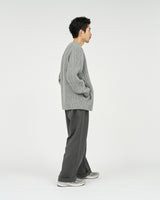 Fresh Service /  SHETLAND WOOL x SOLOTEX® TECH FISHERMAN SWEATER  - H,Gray