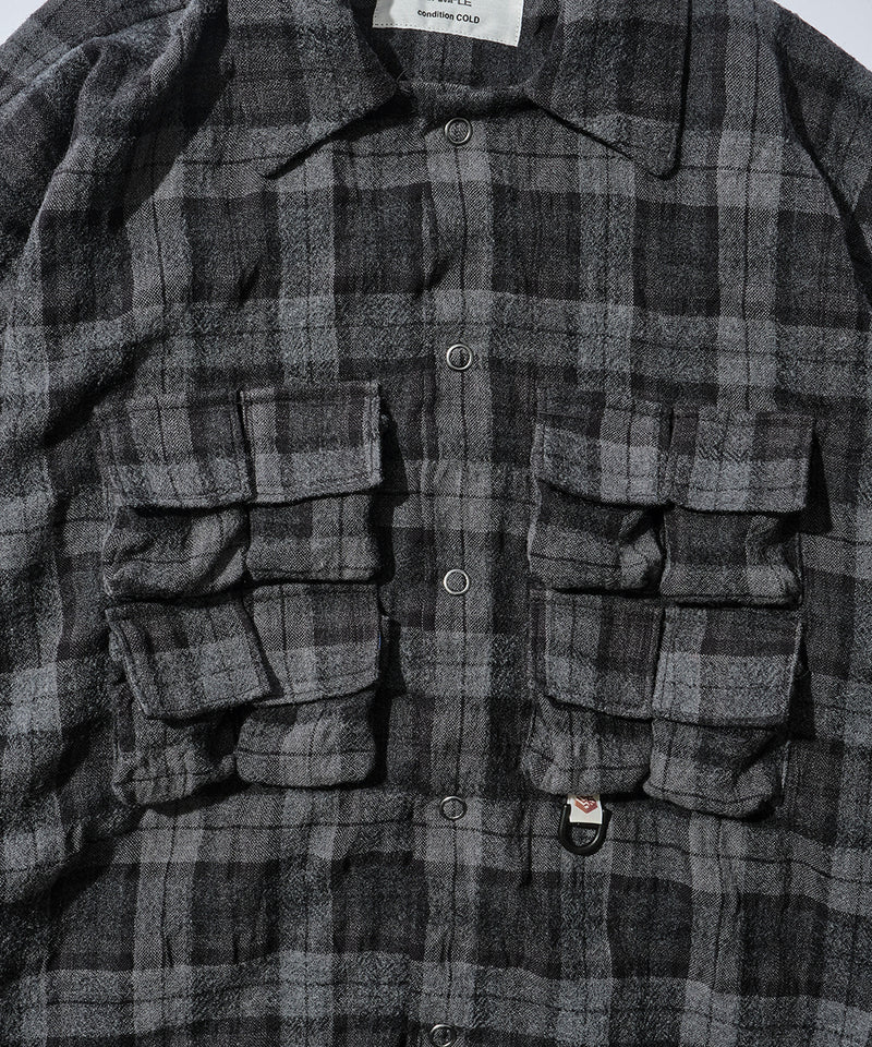 Mountain Research / Phishing PKT Shirt - C,Gray