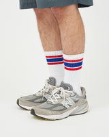 Fresh Service / 2-Pack Multi Stripe Socks - Blue×Red