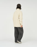 Fresh Service /  SHETLAND WOOL x SOLOTEX® TECH FISHERMAN ZIP-UP  - Ivory