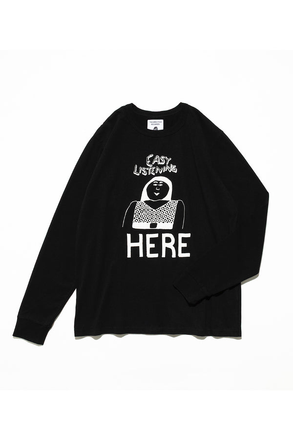 TACOMA FUJI RECORDS / EASY LISTENING HERE LS Tee designed by Tomoo Gokita