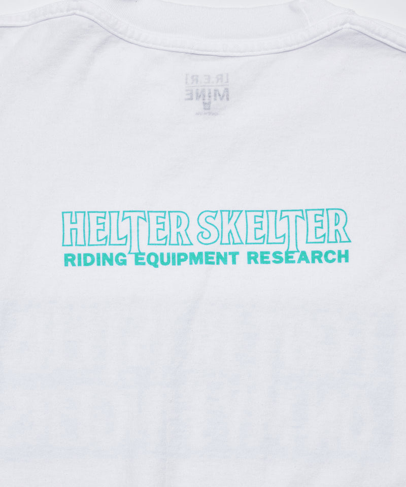 Riding Equipment Research / Logo Tee (MINE) - RER190/White*T.BLUE