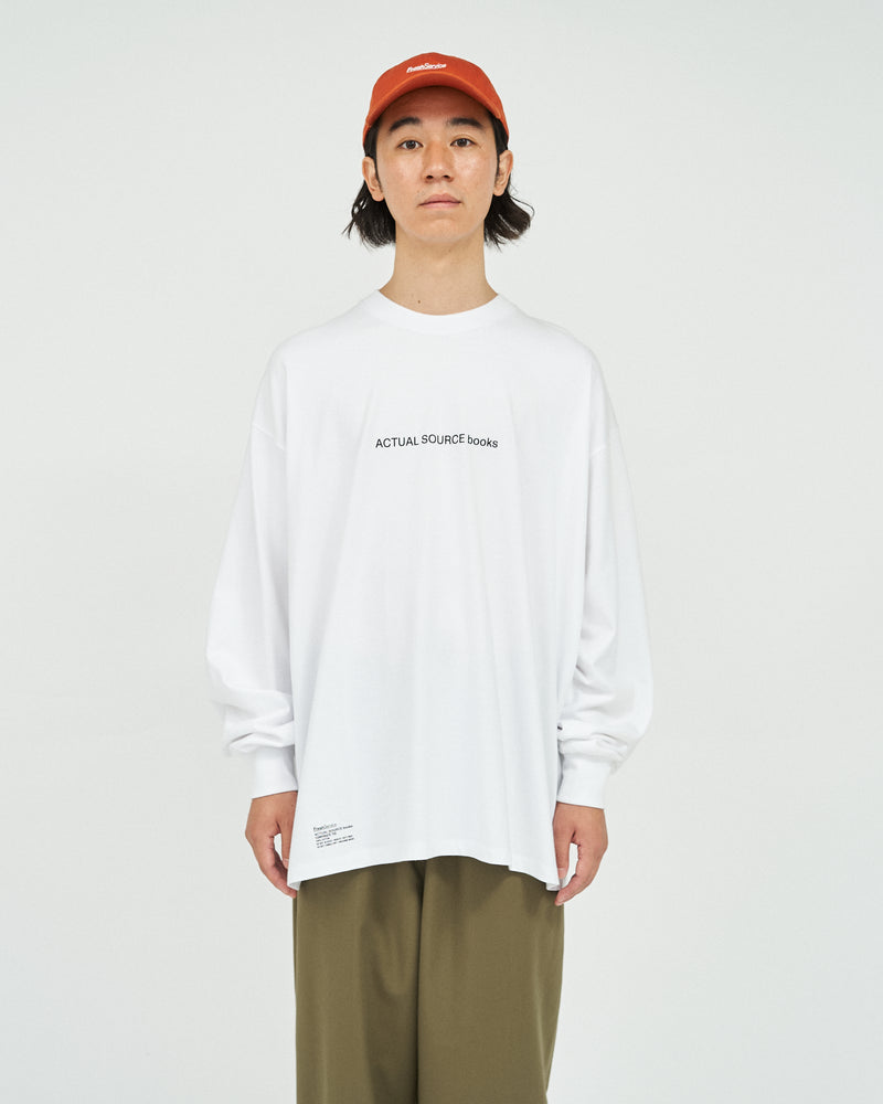 Fresh Service / AS×FS CORPORATE L/S TEE “BOOK STACK” - WHITE