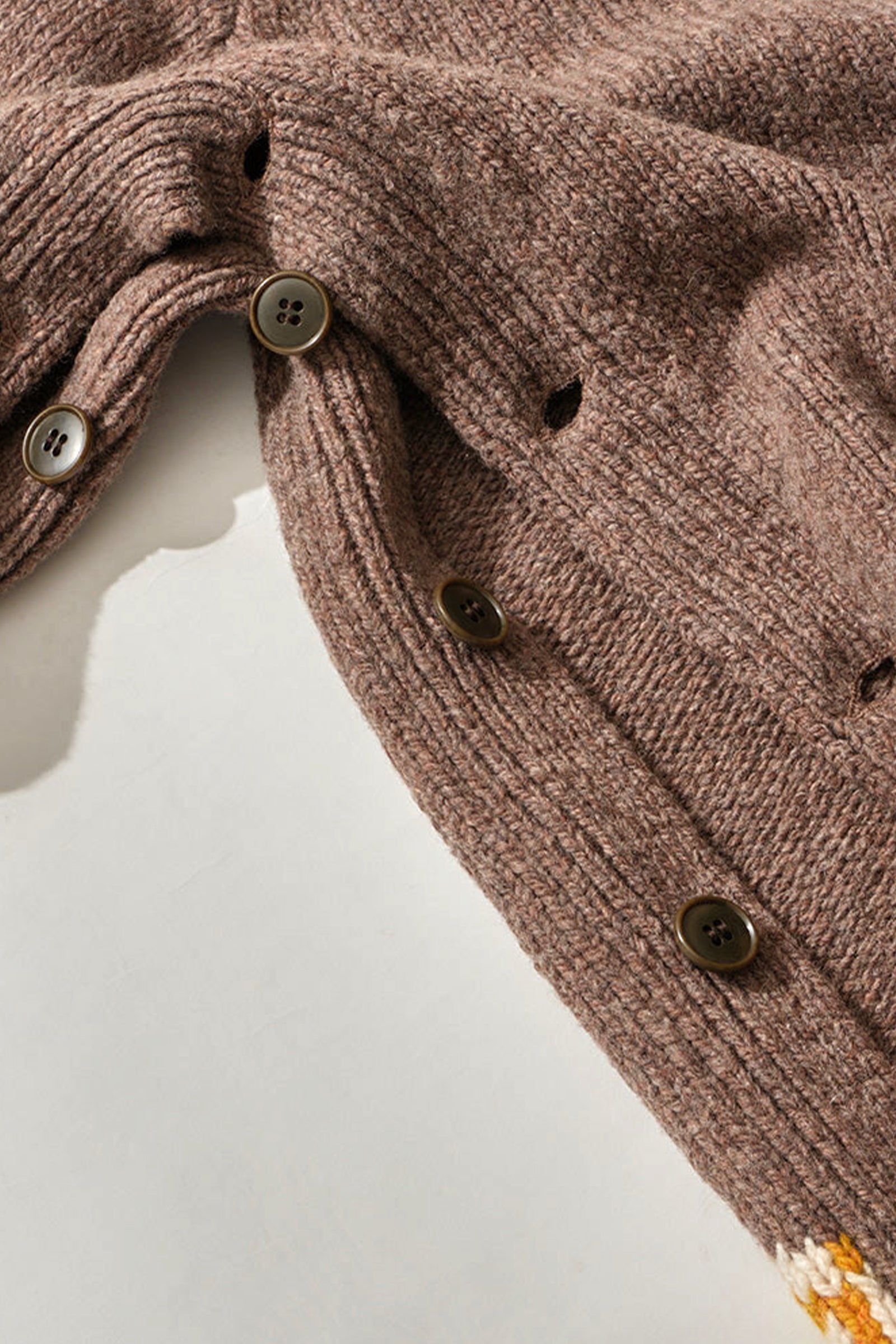 MOUNTAIN RESEARCH×BAMBOO SHOOTS / HIKING NORDIC SWEATER-Brown