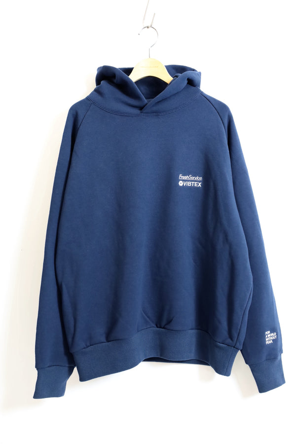 Fresh Service / VIBTEX for FreshService SWEAT PULL HOODIE -  Navy