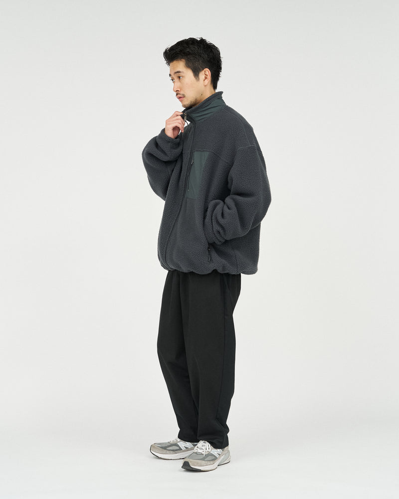 Fresh Service / HEAVY FLEECE ZIP-UP JACKET - Gray