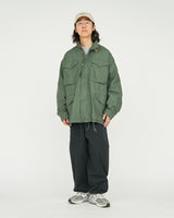 Fresh Service / Back Satin Field Jacket - Green